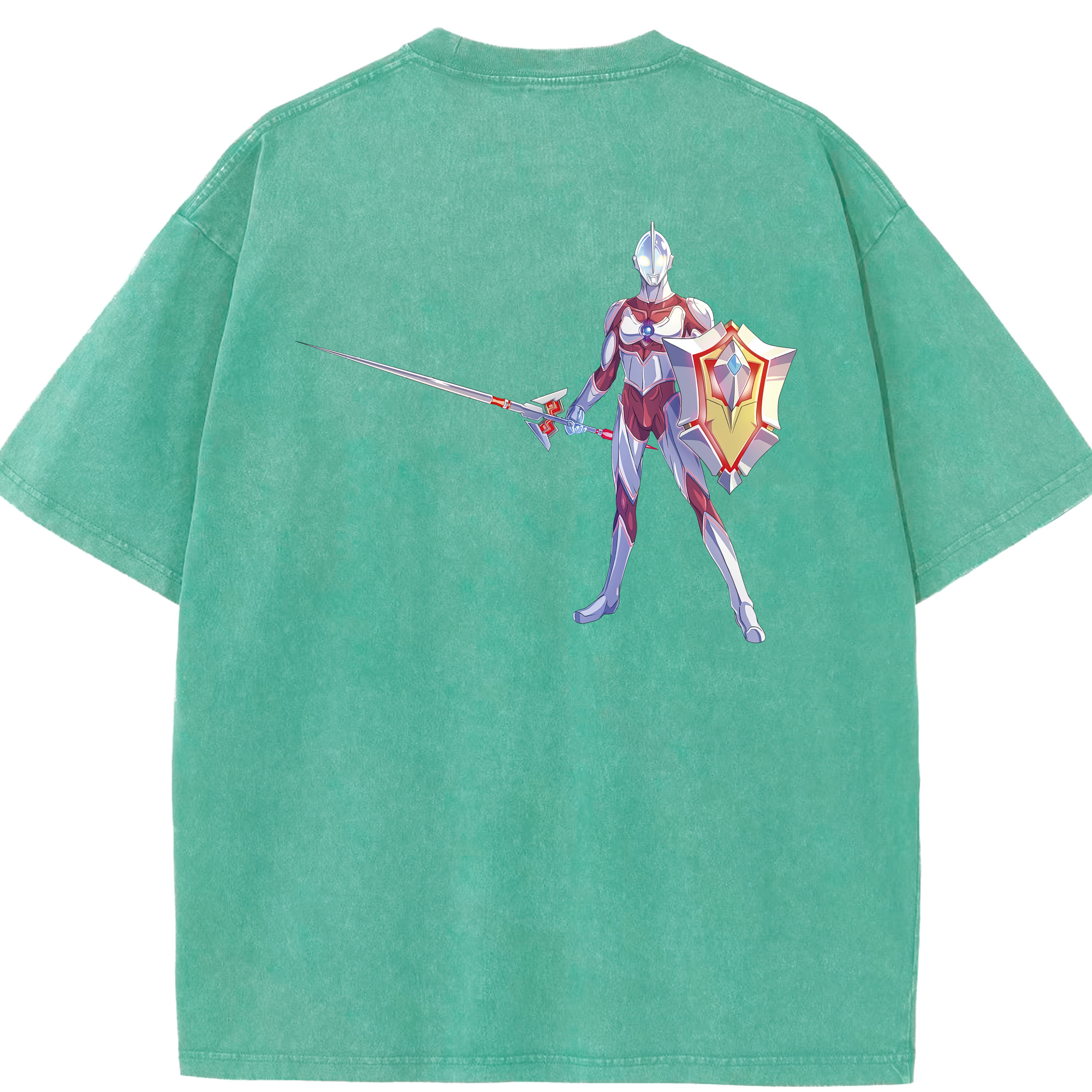 （画像用） ウルトラマン Ultraman 綿100% ヴィンテージ風 半袖Tシャツ（背面プリント）